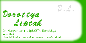 dorottya liptak business card